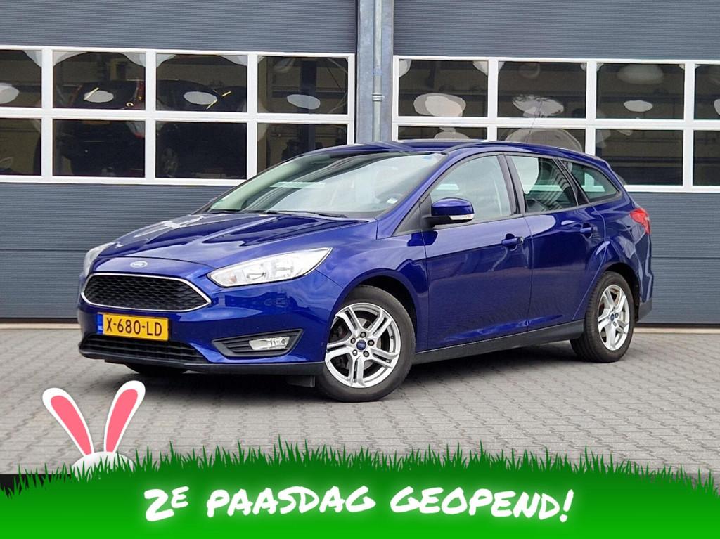 Ford Focus Wagon 1.0 Titanium 125pk Climate Control Cruise C, Gebruikt, Blauw, Handgeschakeld, 1216 kg
