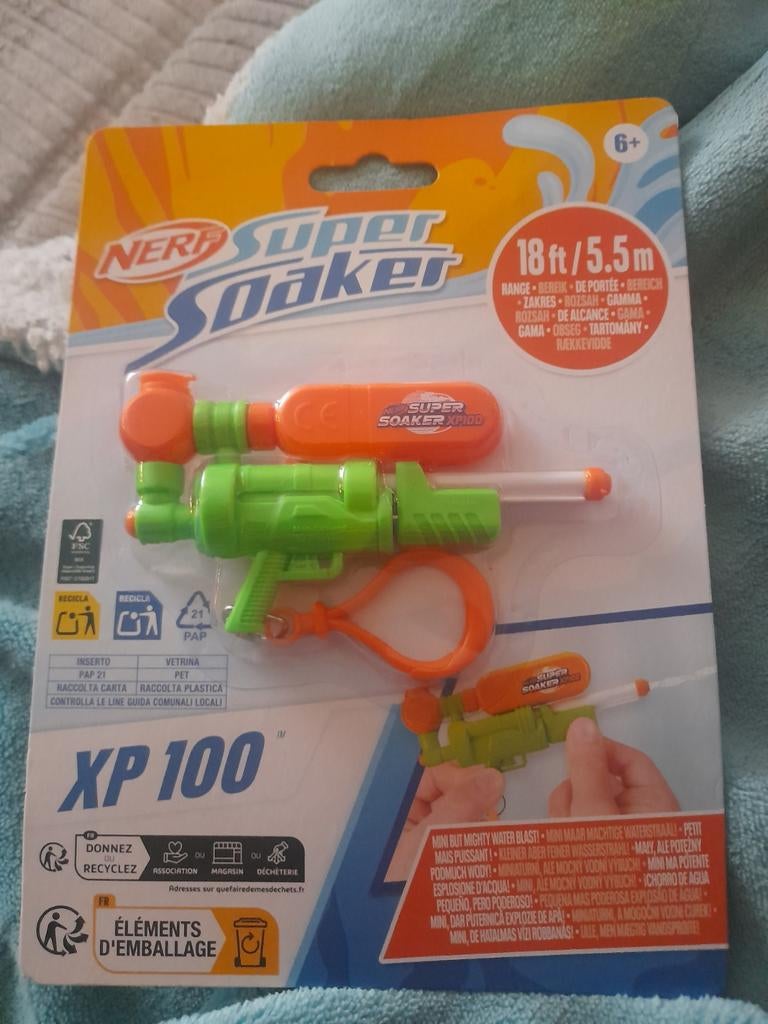 Nerf Super Soaker XP100 mini sleutelhanger, Ophalen of Verzenden