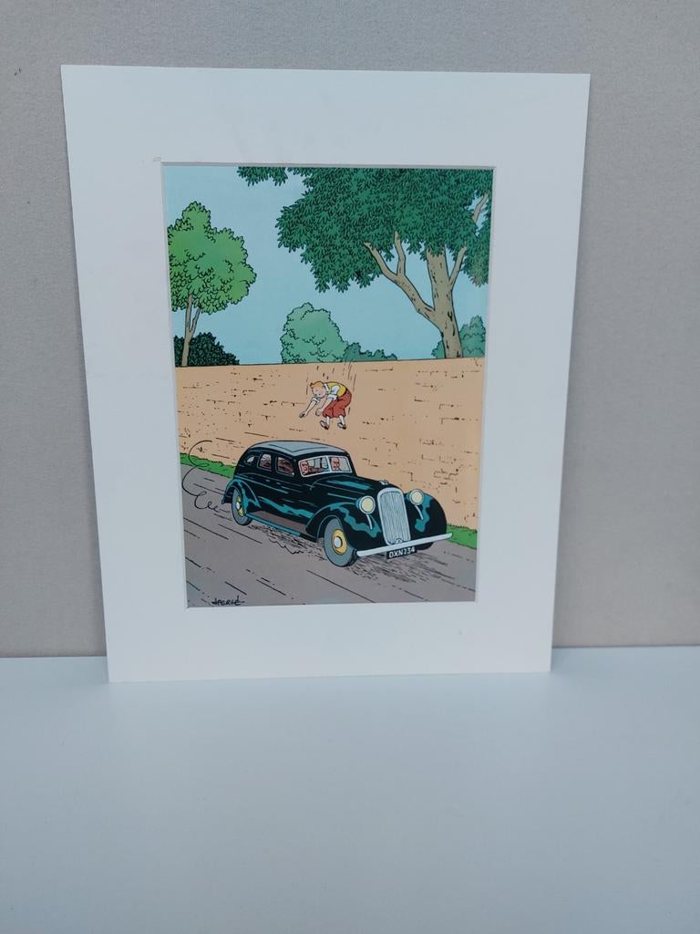 Kuifje poster .Uit de strip De Zwarte Eilanden, Ophalen, A1 t/m A3, Overige onderwerpen