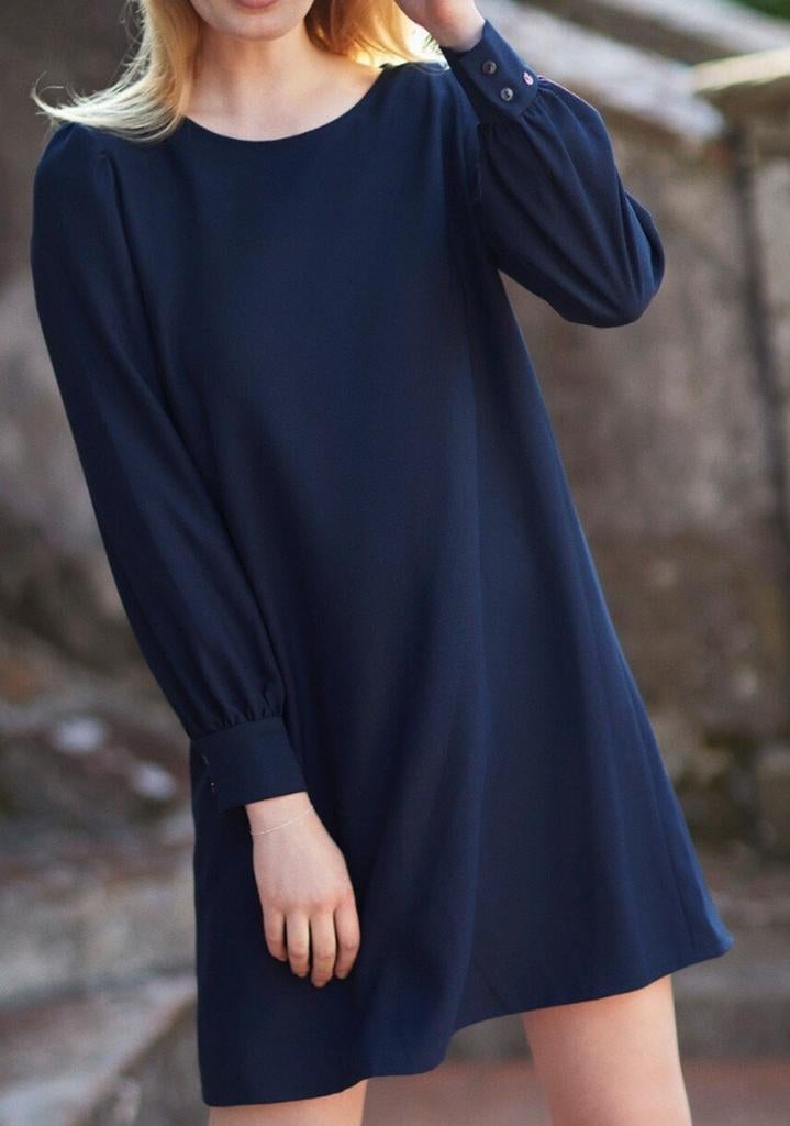 Prachtige crêpe jurk tuniek ladress la dress mt L, Jurk, Zo goed als nieuw, LaDress, Verzenden