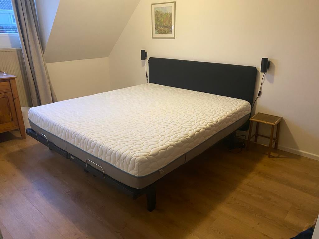 BeterBed bed spiraalbodems 180x200 Alpine Plus, Ophalen, Zwart, Tweepersoons, Zo goed als nieuw