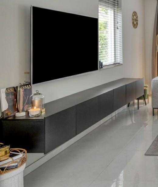 2 delig hangend tv meubel/kast, Ophalen, 100 tot 150 cm, Zo goed als nieuw, Minder dan 100 cm