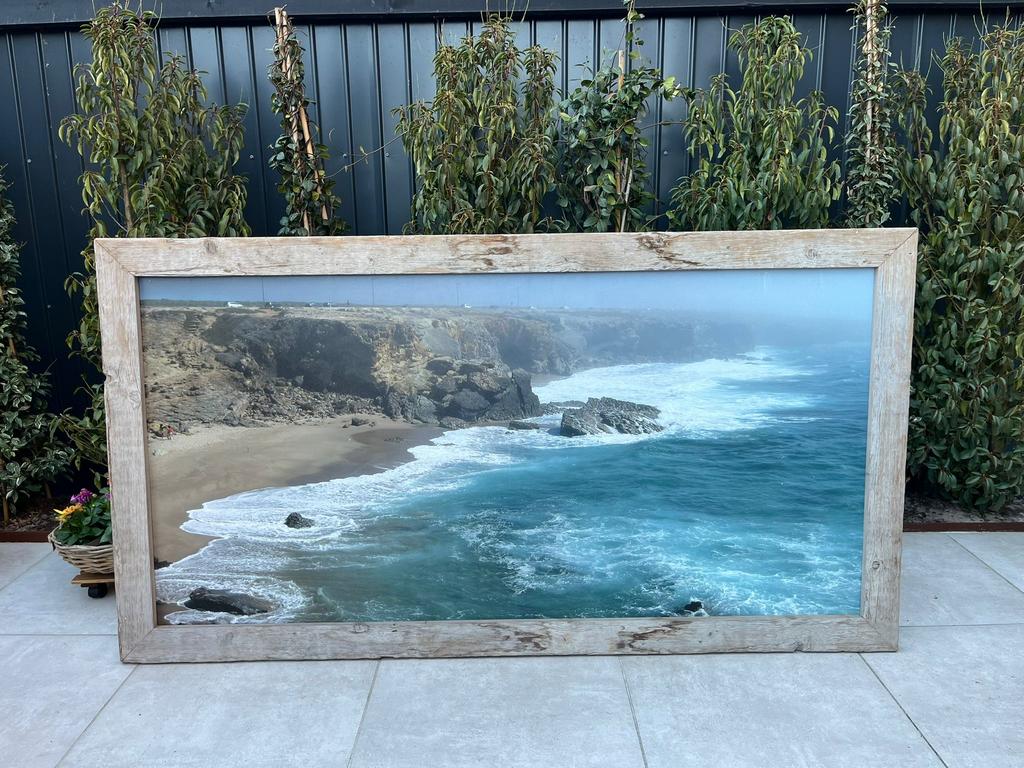 Afbeelding Algarve kunststof dubbelzijdig geprint, Ophalen, Zo goed als nieuw, Foto of Poster, Minder dan 50 cm