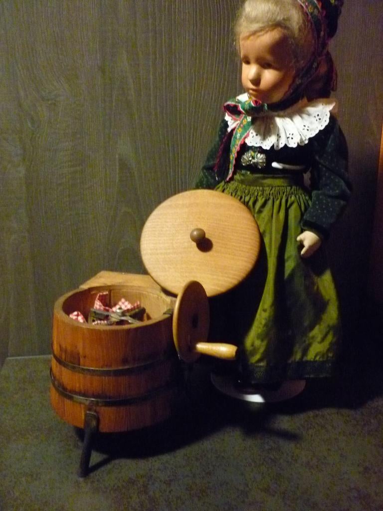 Käthe Kruse pop, stofkopje, uit de 40'er jaren., Verzenden