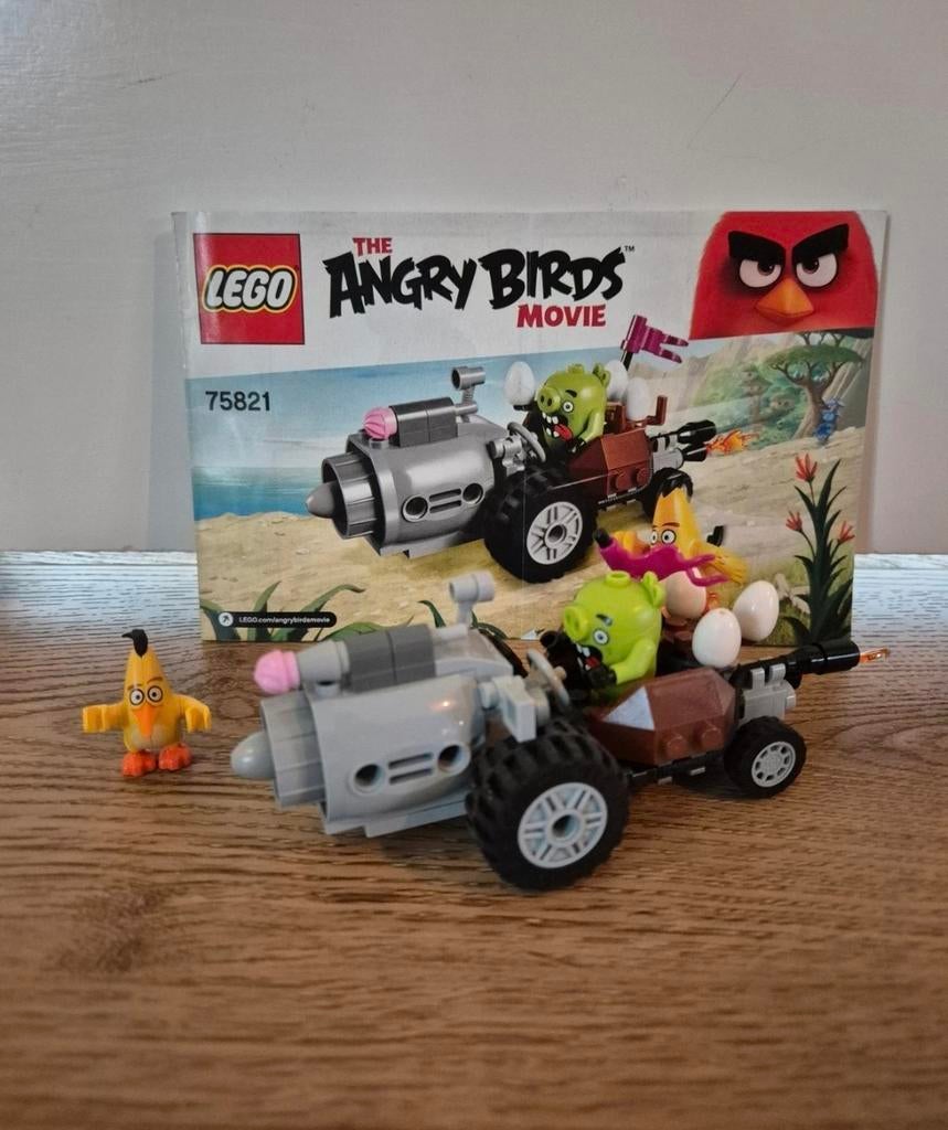 Lego Angry Birds 75821 Piggy Car Escape - Compleet, Ophalen of Verzenden, Zo goed als nieuw, Complete set, Lego