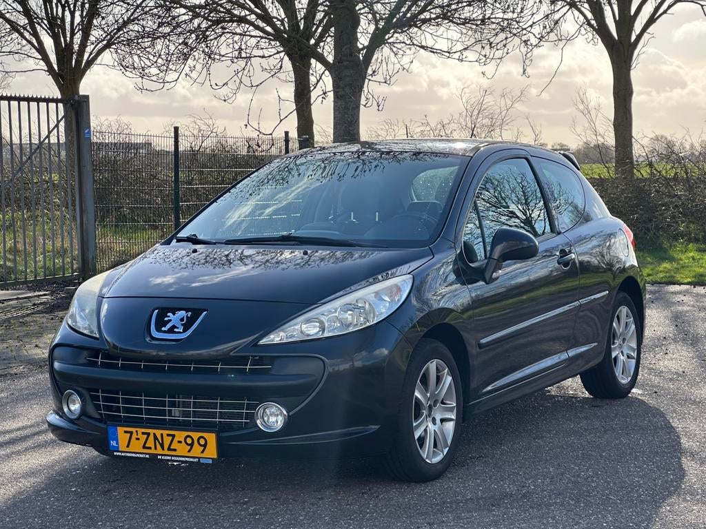 Peugeot 207 1.6 VTI 16V 3DRS 2009 Zwart, Auto's, Peugeot, Voorwielaandrijving, Euro 5, Stof, Zwart