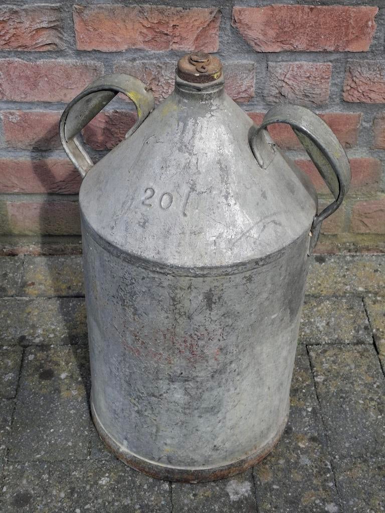 Zinken 20 liter kan / petroleum benzine, Ophalen of Verzenden
