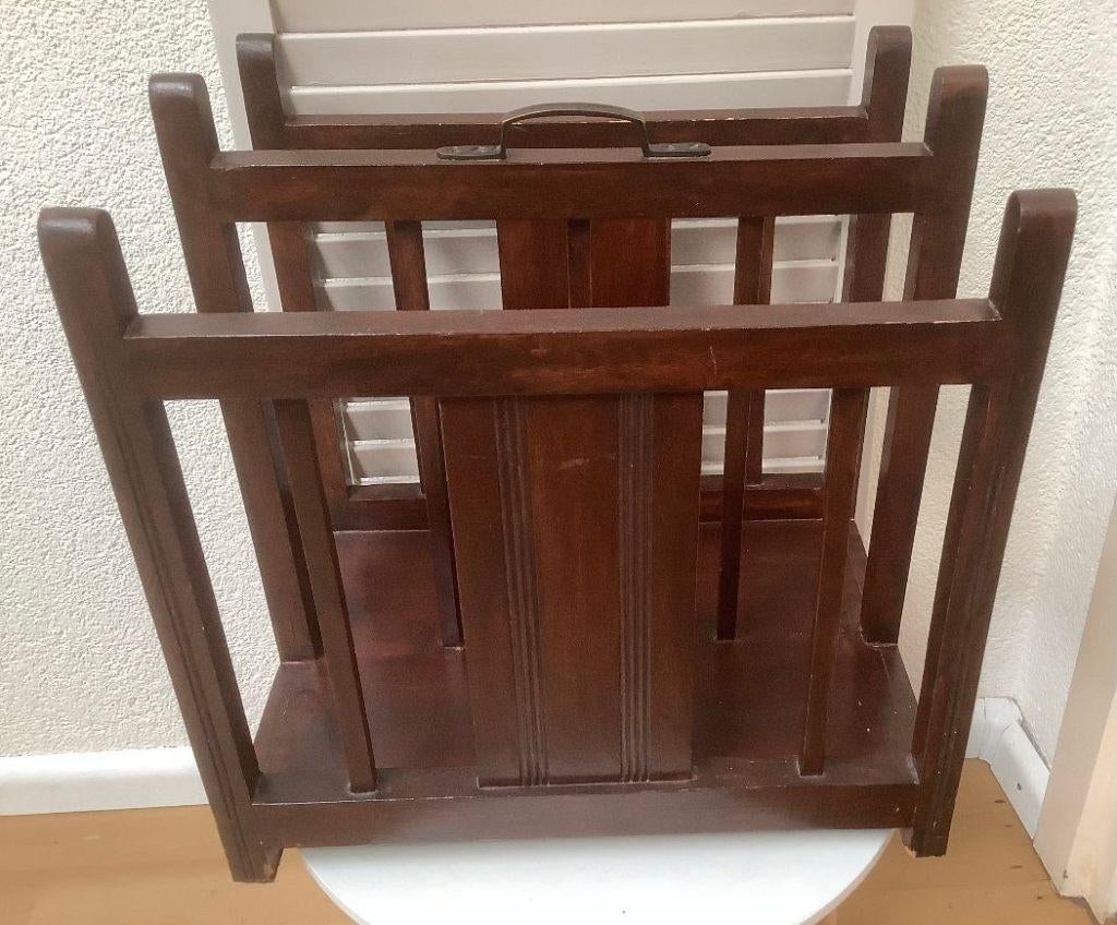 Vintage houten lectuur standaard, Ophalen of Verzenden, Gebruikt