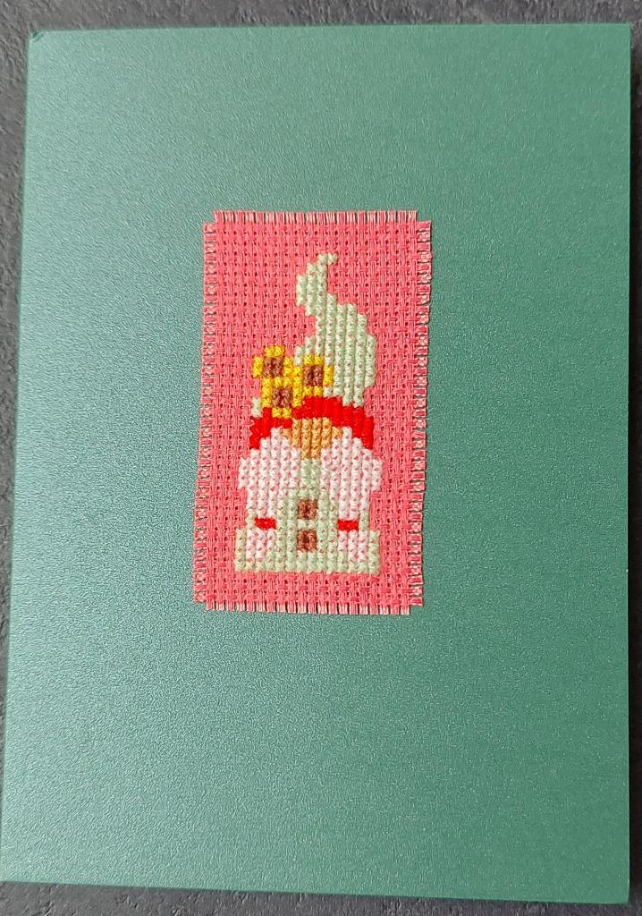 kaart met geborduurde gnoom (1829), Ophalen of Verzenden, Nieuw, Overige thema's