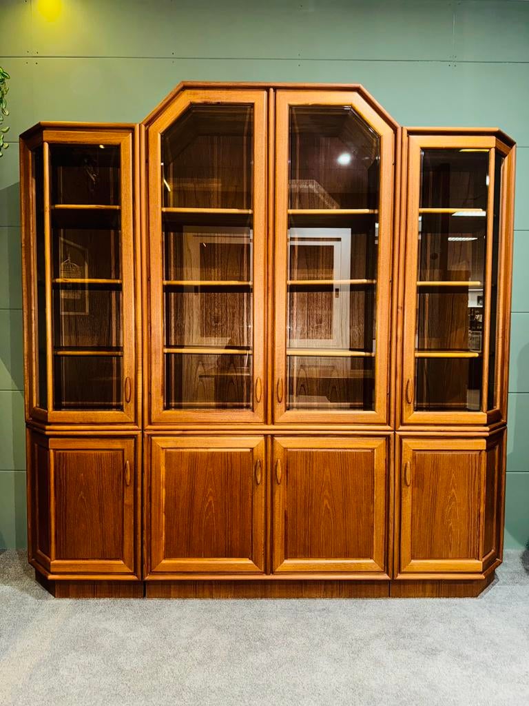 Vintage teak kast RT Moebel Scandinavisch wandmeubel vitrine, Ophalen of Verzenden, A, A, A