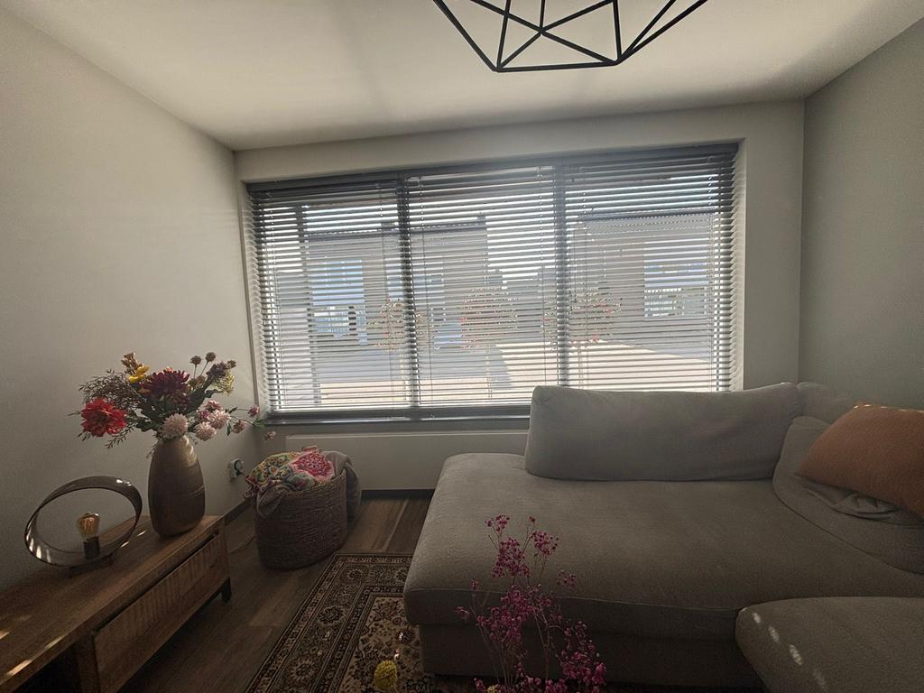 Aluminium Lamellen - Stijlvolle Raamdecoratie, Ophalen, 100 tot 150 cm, Zo goed als nieuw, Grijs