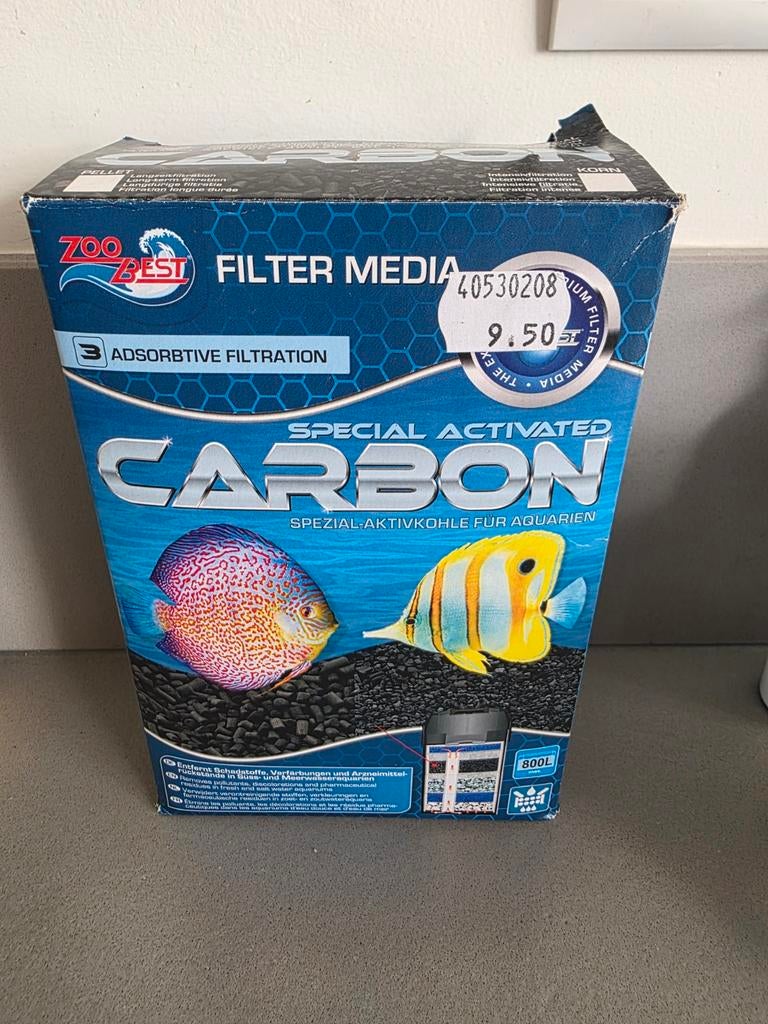 Carbon filter koolstof voor aquarium filter, Ophalen of Verzenden