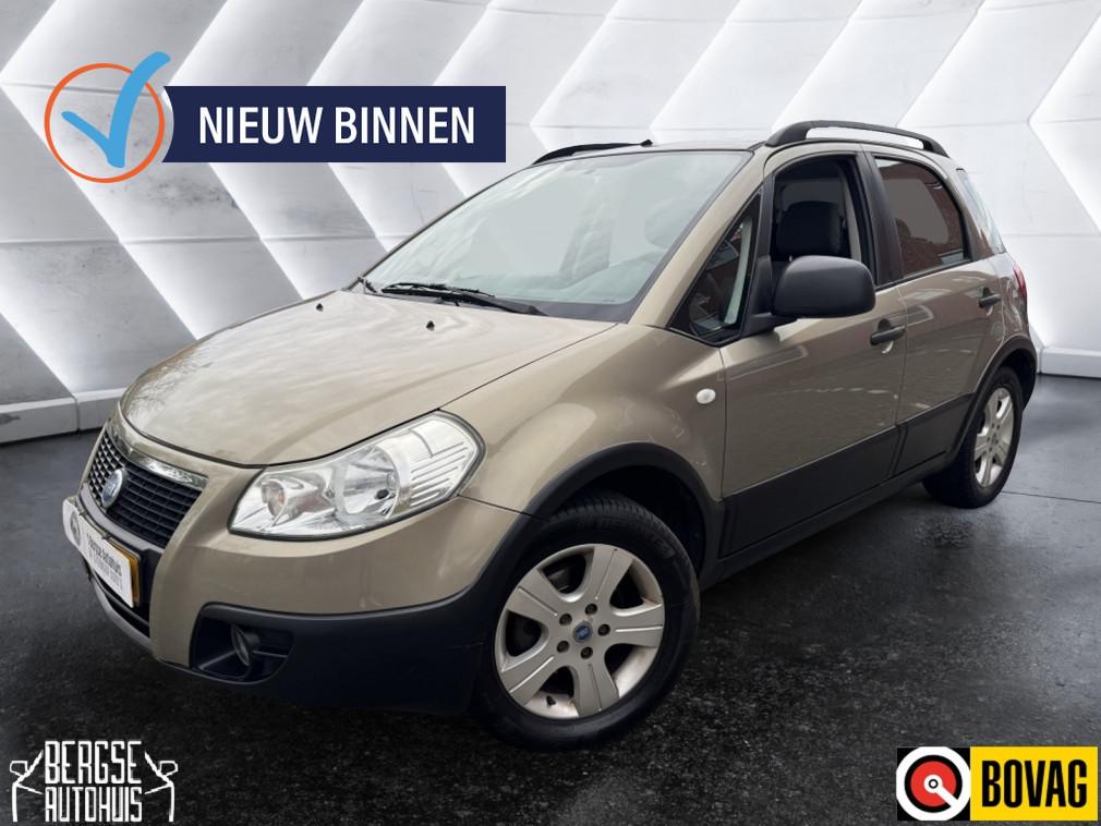 Fiat Sedici 1.6 16V Dynamic Airco Trekhaak Lmv (bj 2007), Auto's, Fiat, Gebruikt, Zwart, 4 cilinders, 400 kg