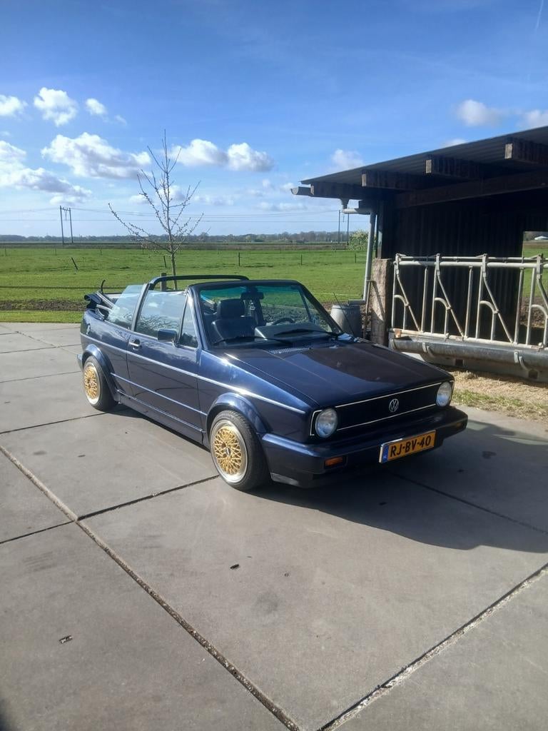 Volkswagen Golf 1.8 GL Cabriolet 1984 Blauw, Voorwielaandrijving, Zwart, 4 cilinders, Cabriolet