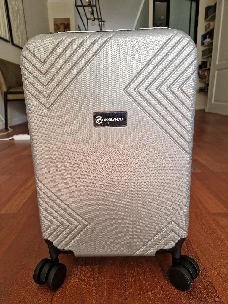 NORLÄNDER Cabine Trolley Zilvergrijs 35L, Minder dan 40 cm, Nieuw, Ophalen of Verzenden, Grijs