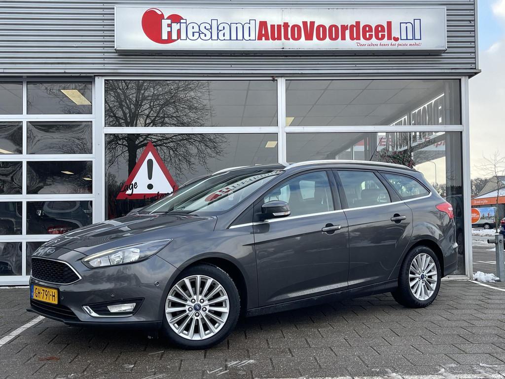 Ford Focus Wagon 1.0 First Edition /Cruise/Clima/Navi/2015/A, Gebruikt, Euro 6, Met garantie (alle), Origineel Nederlands