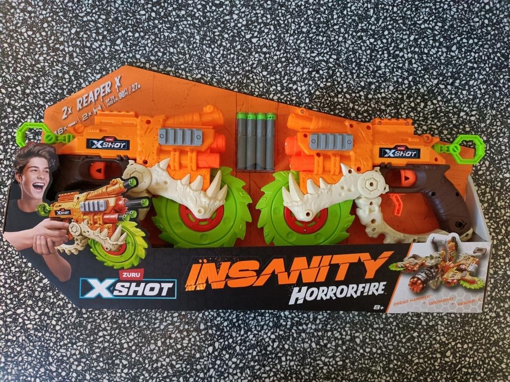 Zuru X shot insanity 2x Reaper, Ophalen of Verzenden, Nieuw
