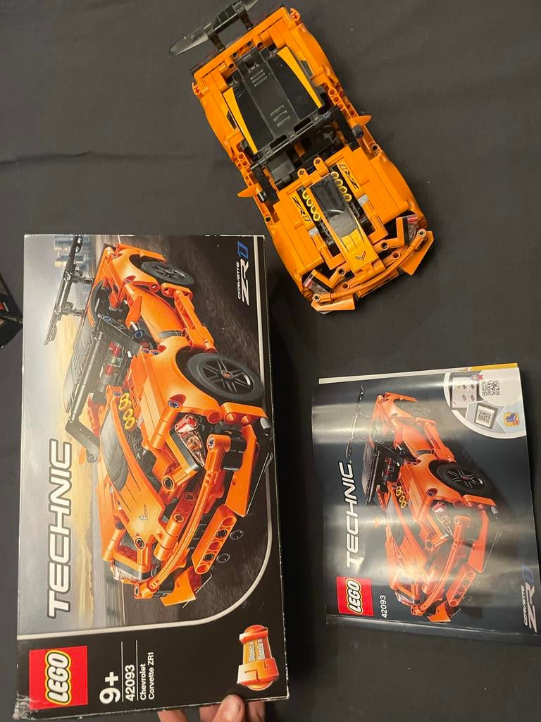 Lego Technic Corvette 42093, Ophalen, Zo goed als nieuw, Complete set, Lego