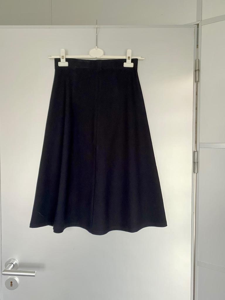 H929 Nieuw: Vanilia maat 36=S rok zwart A-lijn rokje, Kleding | Dames, Rokken, Vanilia, Zwart, Nieuw, Ophalen of Verzenden