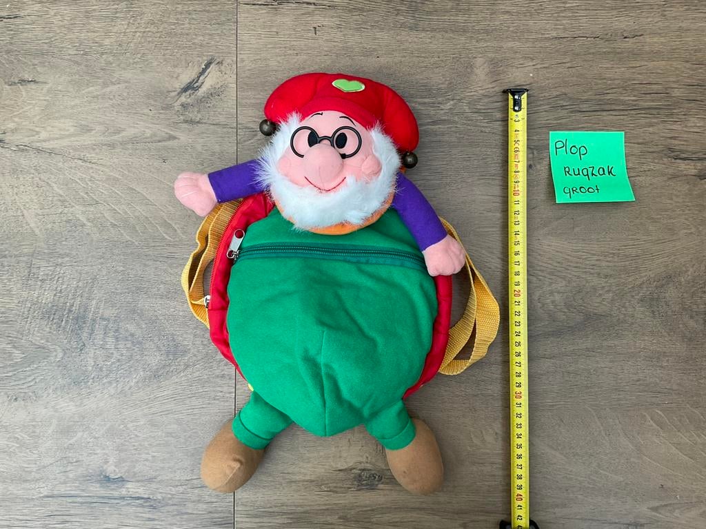 Nieuwe zgan Kabouter Plop knuffel rugzak Studio 100, Ophalen, Overige figuren, Nieuw, Gebruiksvoorwerp