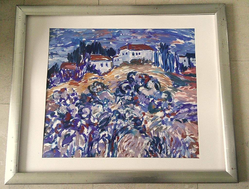 Aebeiders op het land in abstract '88 -J. Hoogstra 1924-2003, Ophalen