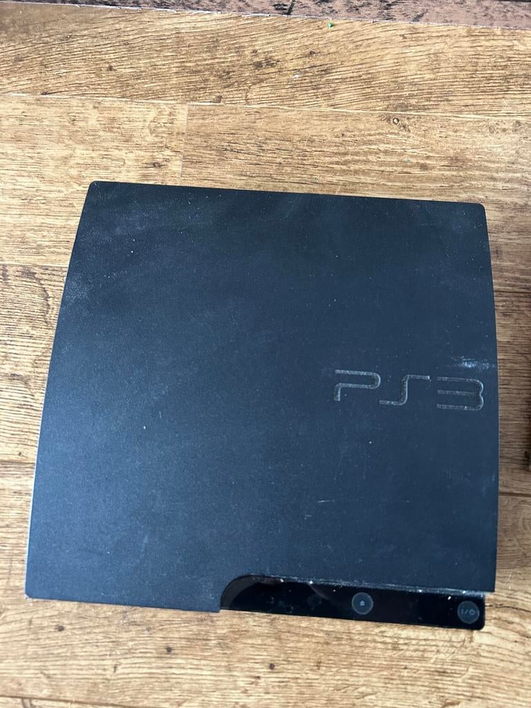 PS3 + spellen, Ophalen, Zo goed als nieuw, Met 1 controller, Phat