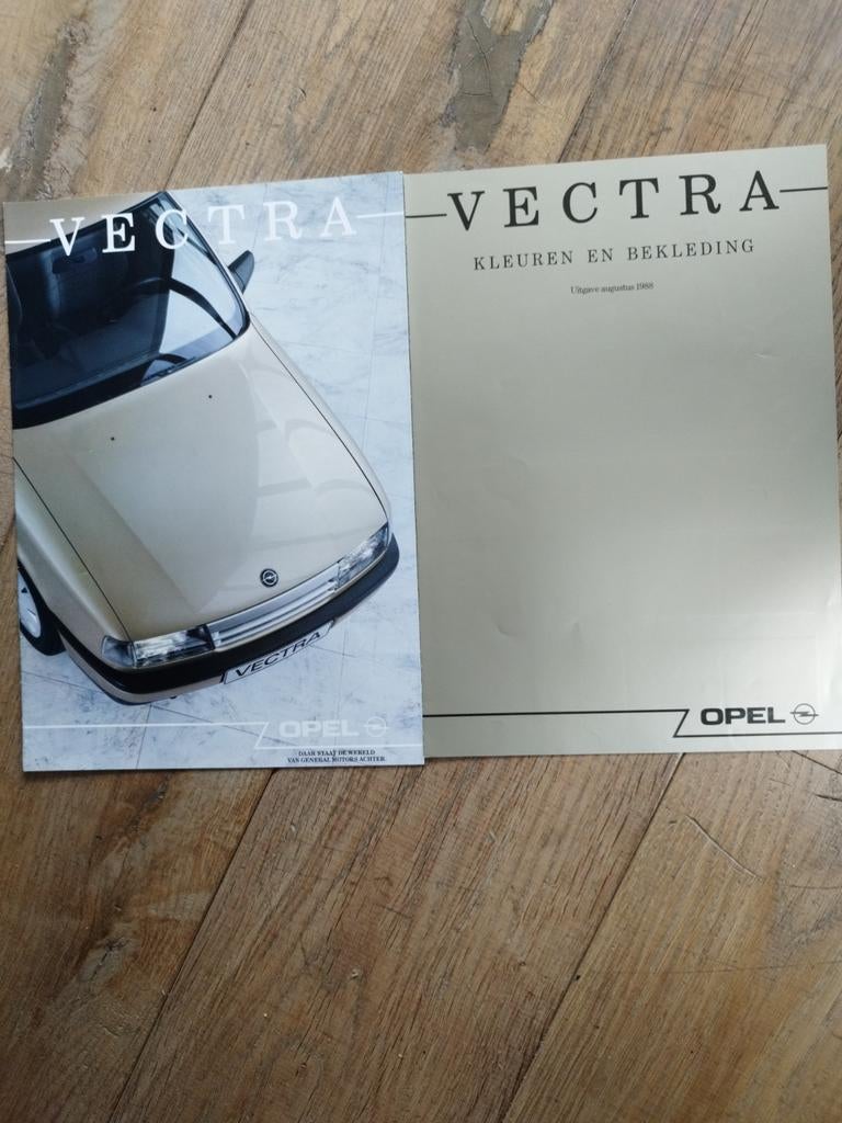 Opel Vectra brochure en kleuren/bekleding 1988, Opel, Zo goed als nieuw, Opel, Ophalen of Verzenden