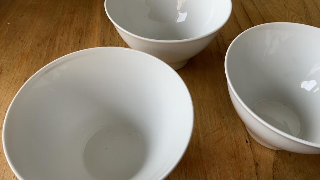 Arzberg germany move 3 desserts/ soep ,kommen, Ophalen of Verzenden, Gebruikt, Kom(men)