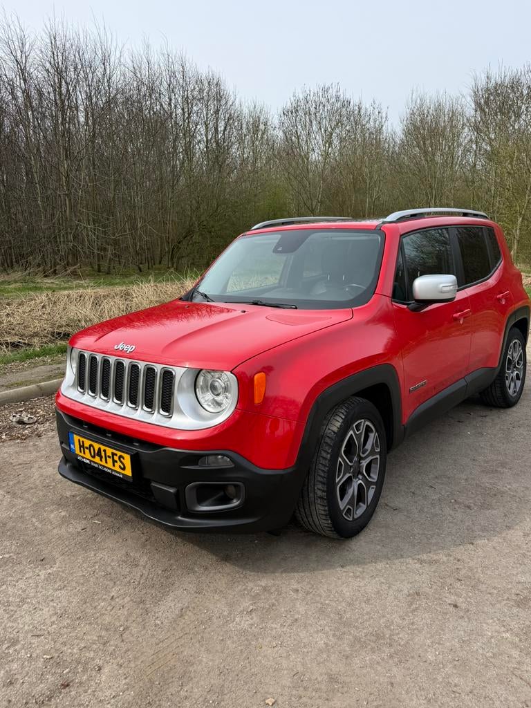 Jeep Renegade 1.4 Multiair Turbo 103KW 2WD AUT 2015 Rood, Auto's, 4 cilinders, Leder, 1200 kg, 1368 cc