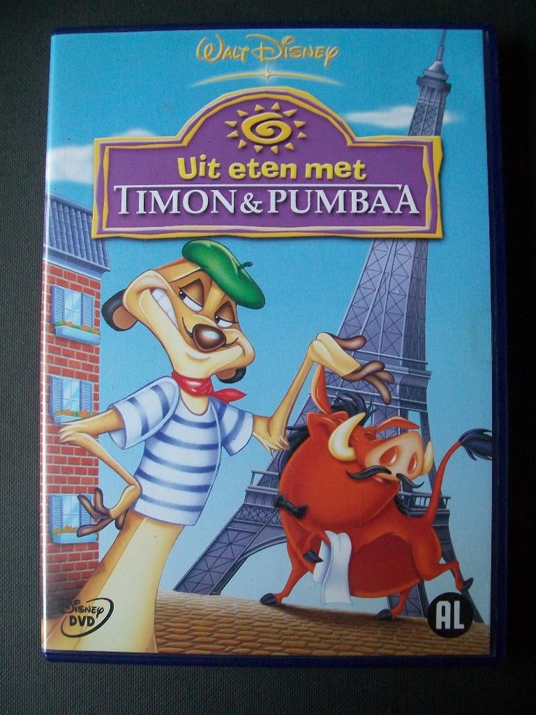 Walt Disney Uit Eten met Timon & Pumbaa in nieuwstaat, Tekenfilm, Verzenden, Zo goed als nieuw, Alle leeftijden