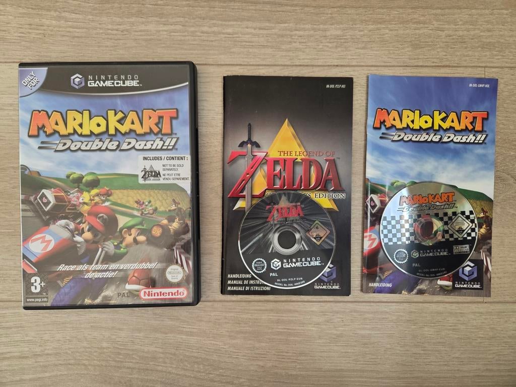 Zelda Collector's Edition & Mario Kart Double dash, Gebruikt, Racen en Vliegen, Ophalen of Verzenden, 3 spelers of meer