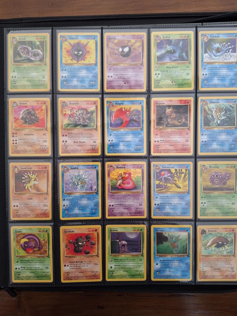 Uncommon/common fossil set - pokemon, Ophalen of Verzenden, Zo goed als nieuw