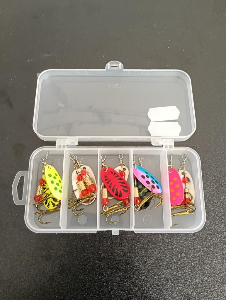 Doos met 10 spinners blinkers, Ophalen of Verzenden, Nieuw, Haak