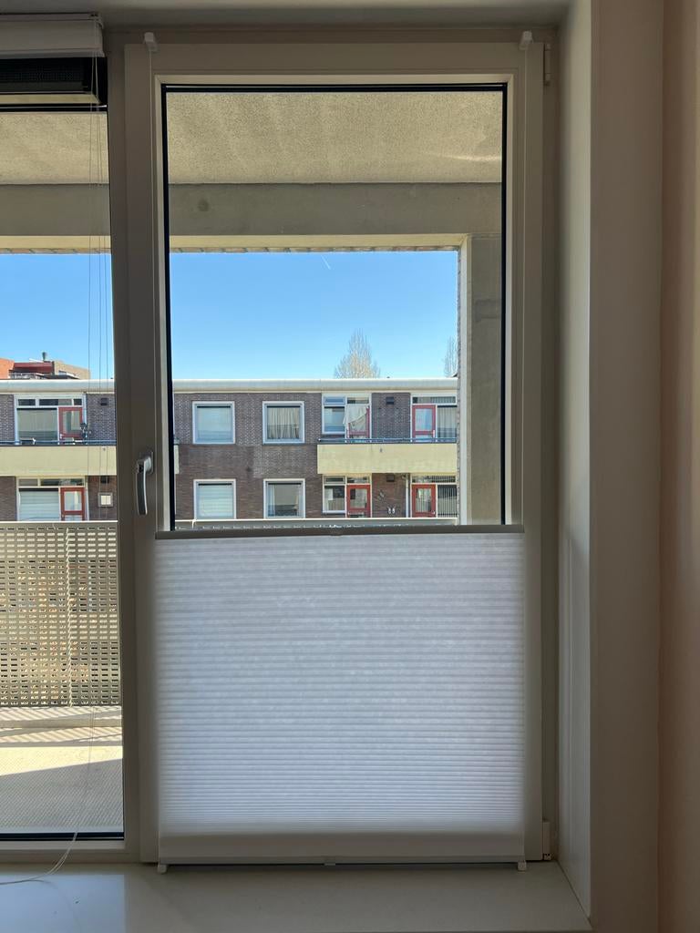 SOLUNA Klemplissé honingraat top-down & bottom-up wit 78x240, Ophalen, 200 cm of meer, Wit, Nieuw