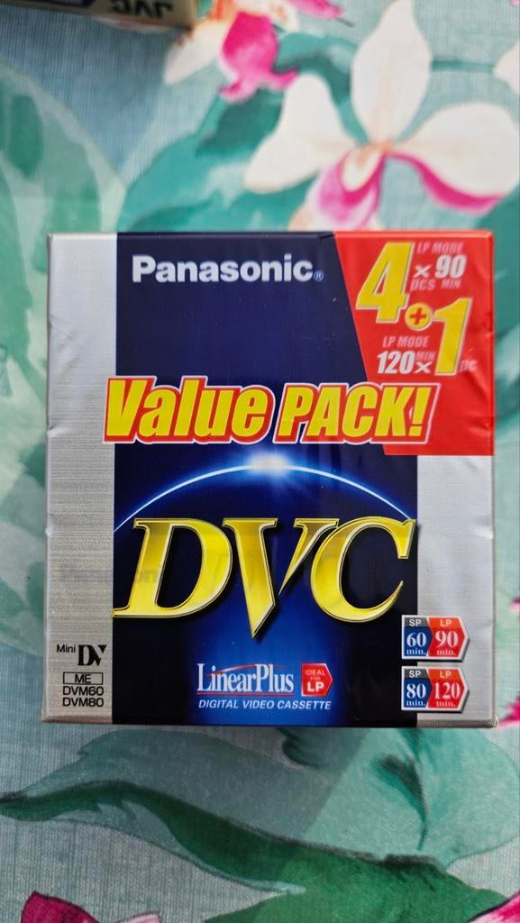 Panasonic Mini DV DVC Value Pack - Nieuw, Audio, Tv en Foto, Videocamera's Digitaal, Mini dv, Panasonic, 20x of meer, Nieuw