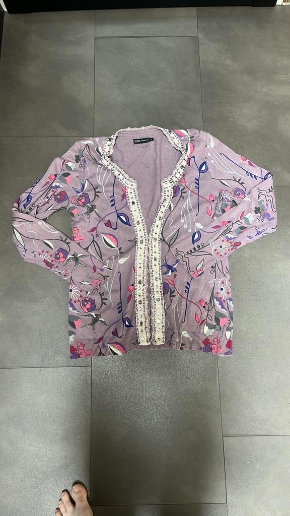 Didi vest maat L – bloemenprint, Ophalen, ., Zo goed als nieuw, .