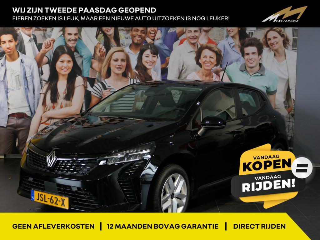 Renault Clio 1.6 E-Tech Full Hybrid 145 evolution - NIEUW! -, Stof, Gebruikt, Zwart, Hybride Elektrisch/Benzine