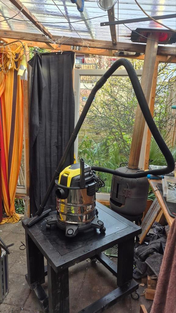 Parkside Nat/Droog Stofzuiger - Zeer Goede Staat 1300, Ophalen of Verzenden, Zo goed als nieuw, Waterstofzuiger, Reservoir