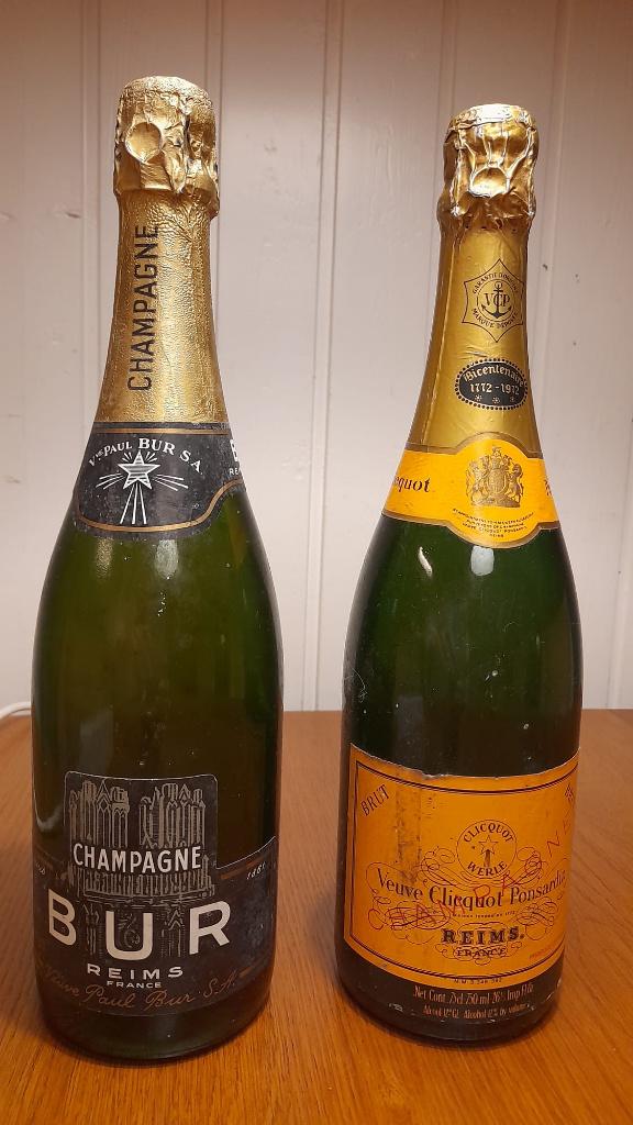 2 vintage champagne (volle flessen), Antiek en Kunst, Ophalen