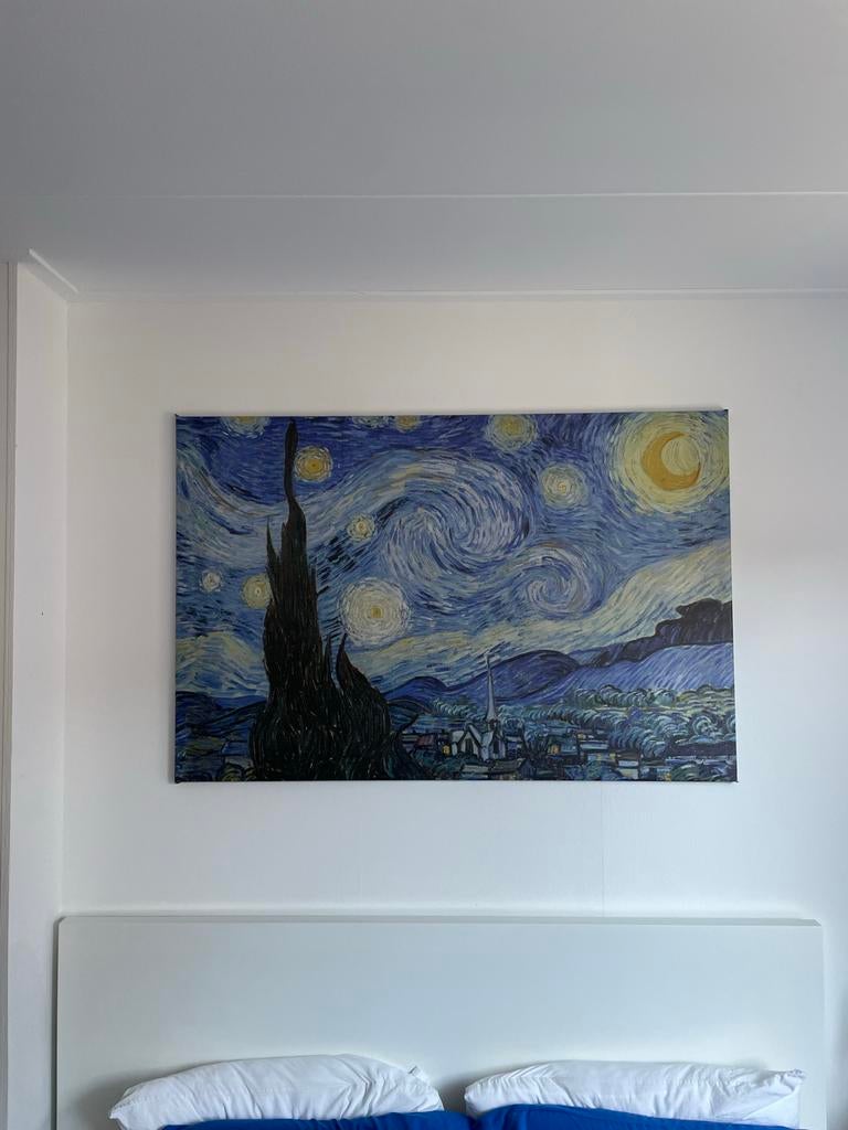 IKEA Sterrennacht Canvas Schilderij - Van Gogh Stijl, Huis en Inrichting, Woonaccessoires | Schilderijen, Tekeningen en Foto's