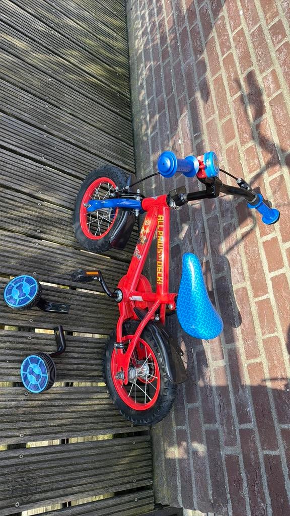 Paw patrol fiets 12inch, Fietsen en Brommers, Fietsen | Kinderfietsjes, Ophalen, Zo goed als nieuw, Minder dan 16 inch, Zijwieltjes