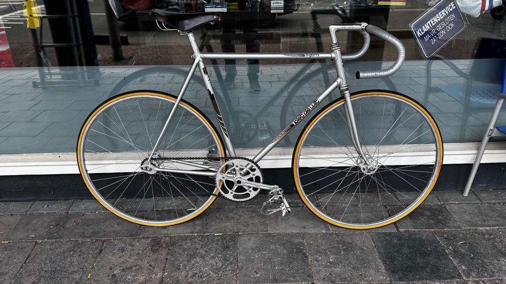 Piet de Wit Baanfiets 58cm bj 1976 531 buis Cinelli, Brooks, Fietsen en Brommers, Fietsen | Racefietsen, Overige merken, Gebruikt