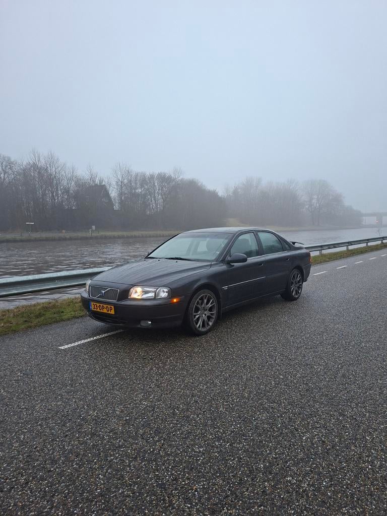 Volvo S80 2.8 T6 AUT 1999 Grijs, Parkeersensor, 1800 kg, Zwart, Leder en Stof