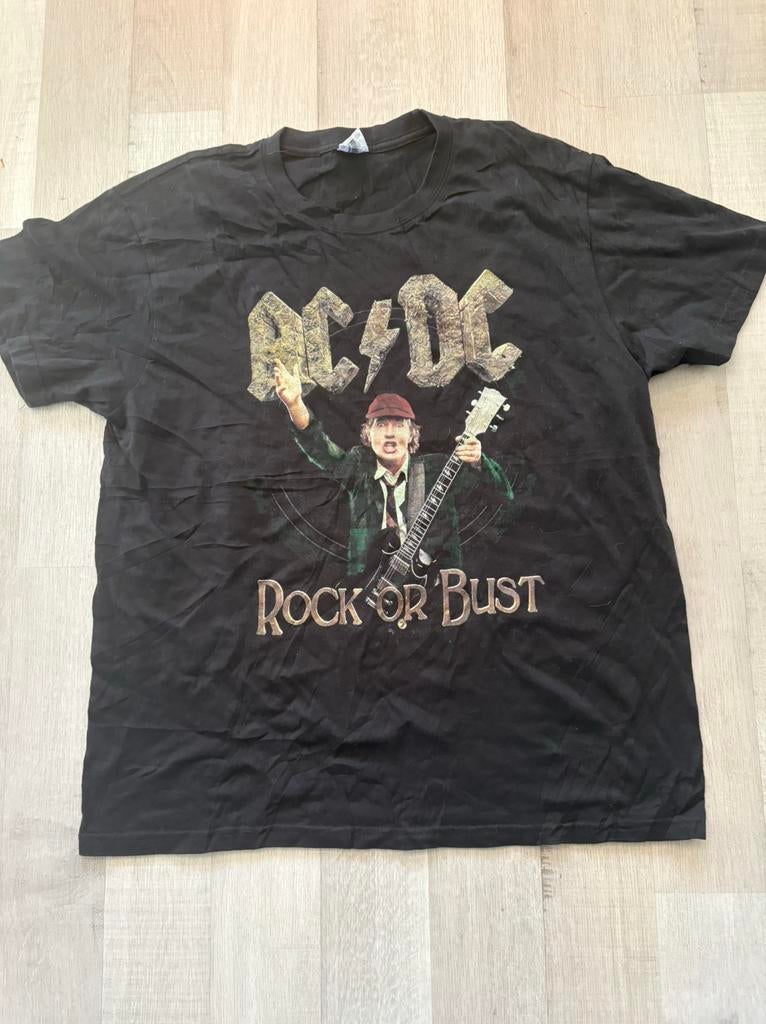 AC/DC “Rock or bust” 2015 Australië tourshirt, Ophalen of Verzenden, Zo goed als nieuw, Maat 48/50 (M), Zwart