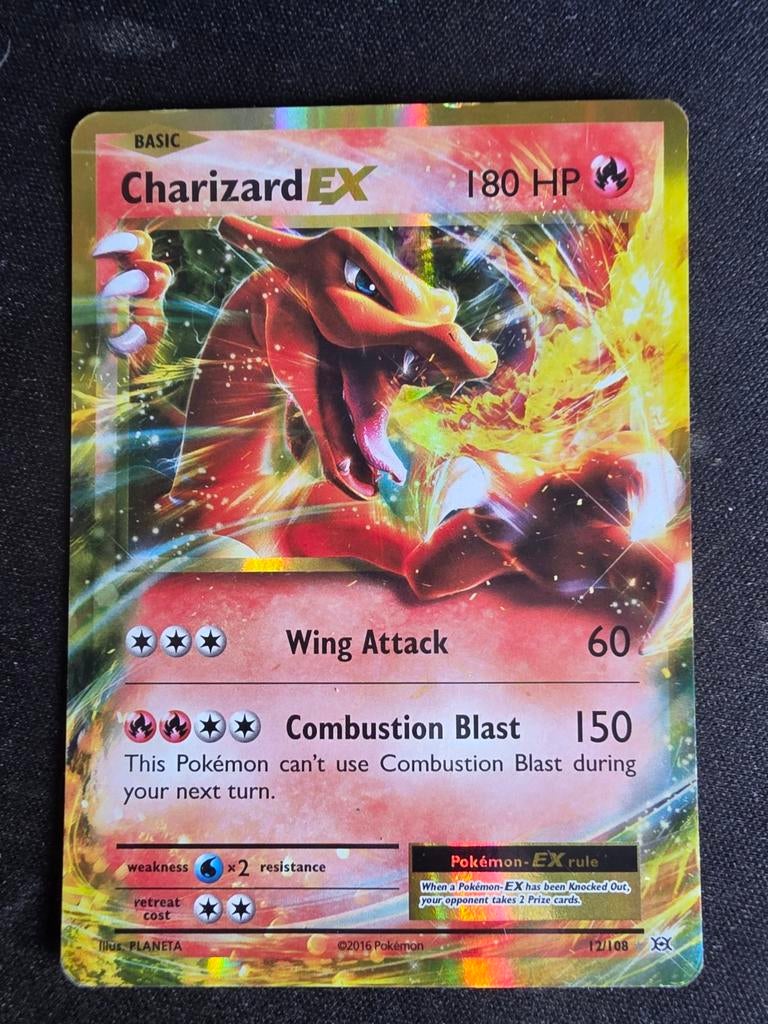 Charizard EX, Ophalen, Gebruikt, Losse kaart, Foil