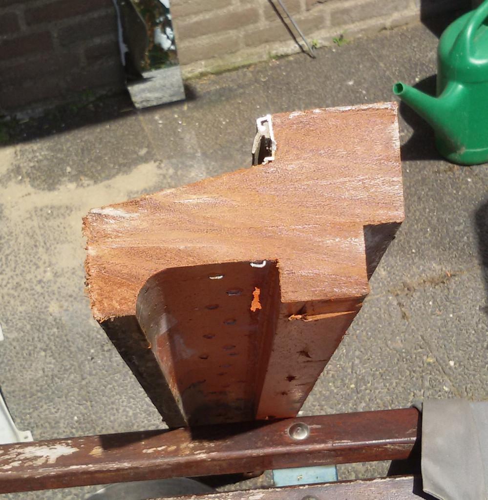 merbau profielen, Doe-het-zelf en Verbouw, Hout en Planken, Ophalen, Gebruikt, Overige typen, 50 mm of meer