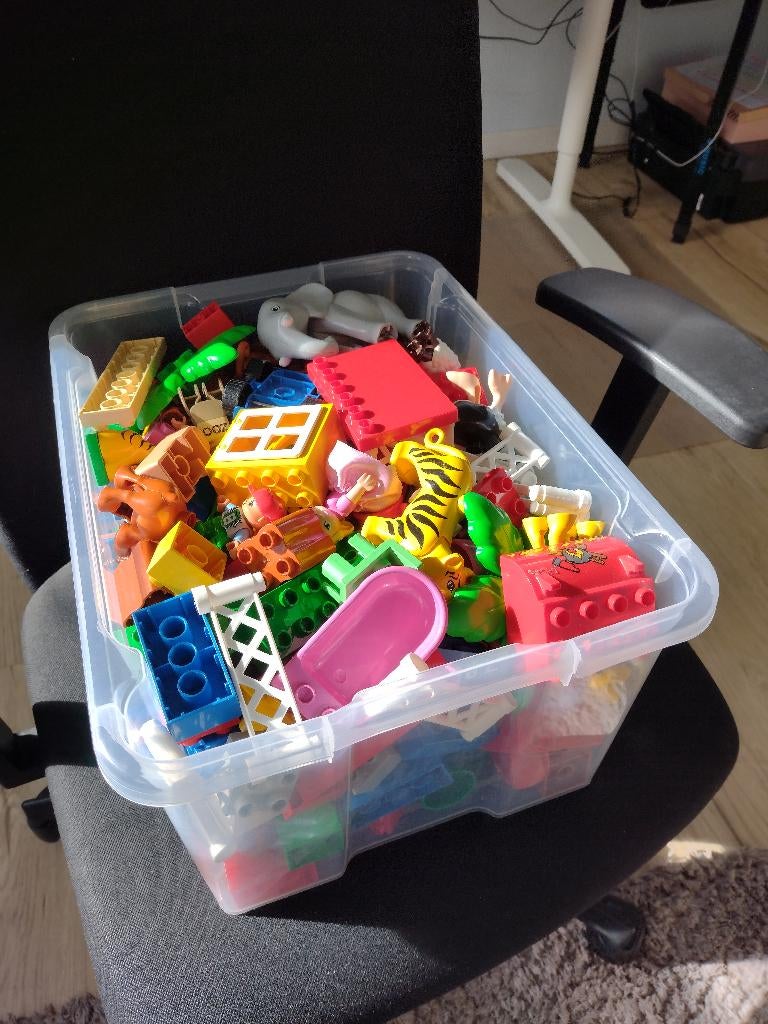 Grote box Duplo incl. grondplaten, Ophalen, Overige typen, Zo goed als nieuw, Duplo