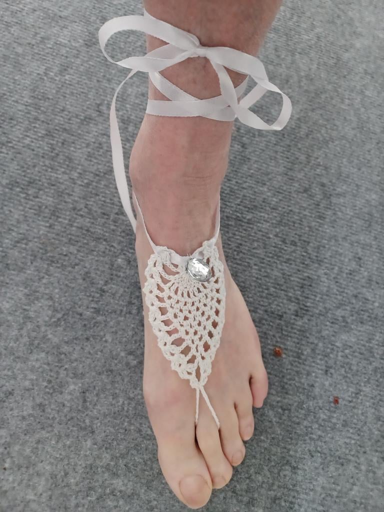 Gehaakte boho barefoot sandals, Ophalen of Verzenden