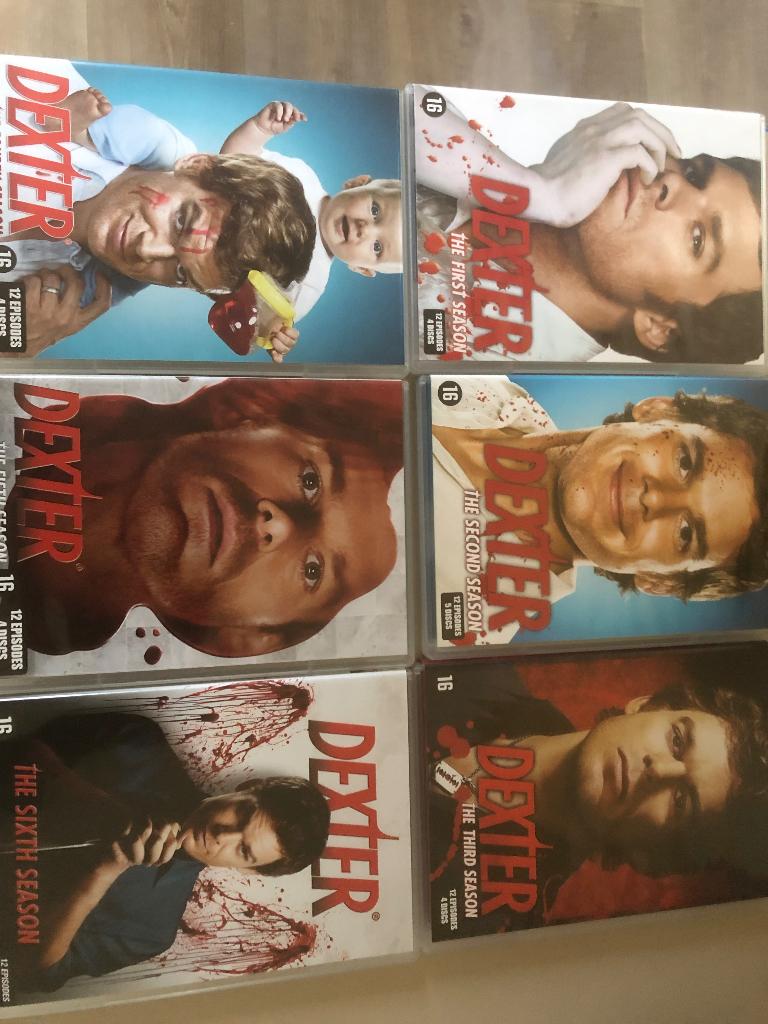Dexter seizoen 1-6, Ophalen, Gebruikt, Vanaf 16 jaar, Boxset