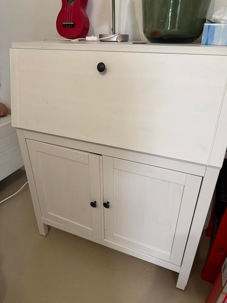 Stijlvolle Witte Bureau 110x45x95cm, Huis en Inrichting, Kasten | Secretaires, Ophalen, Zo goed als nieuw